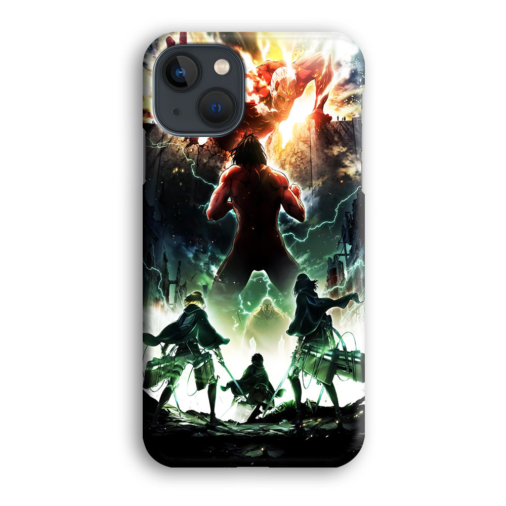 Attack On Titan Broken Wall iPhone 14 Plus Case