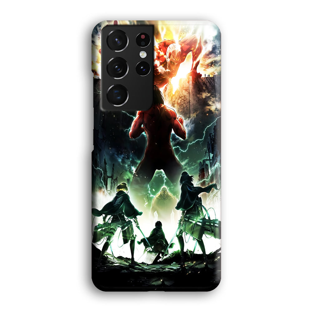 Attack On Titan Broken Wall  Samsung Galaxy S22 Ultra Case