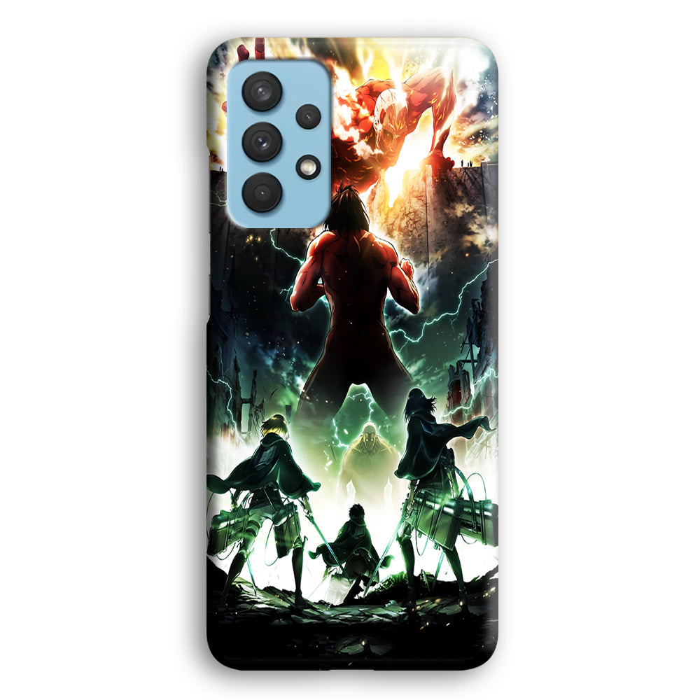 Attack On Titan Broken Wall Samsung Galaxy A32 Case