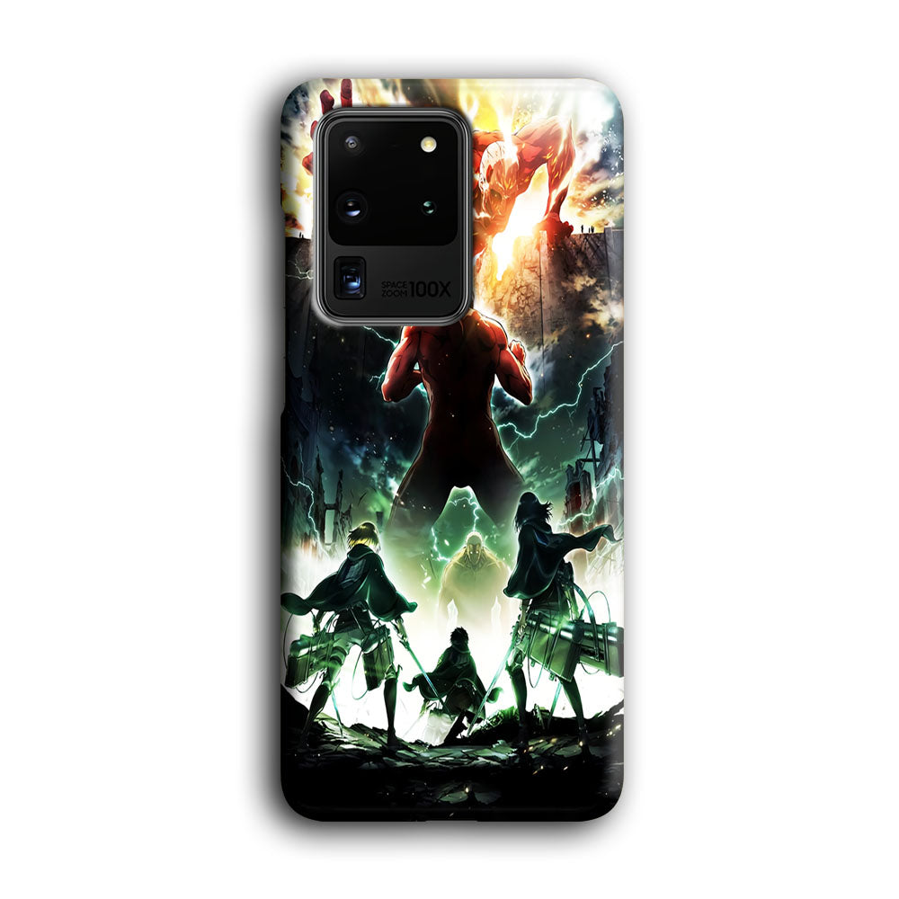 Attack On Titan Broken Wall Samsung Galaxy S20 Ultra Case