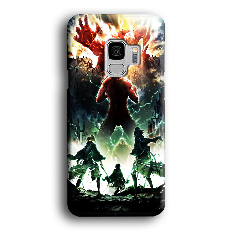 Attack On Titan Broken Wall Samsung Galaxy S9 Case