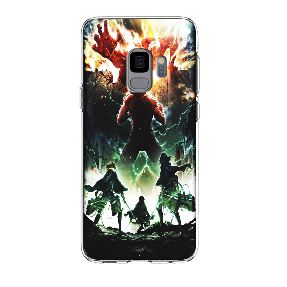 Attack On Titan Broken Wall Samsung Galaxy S9 Case