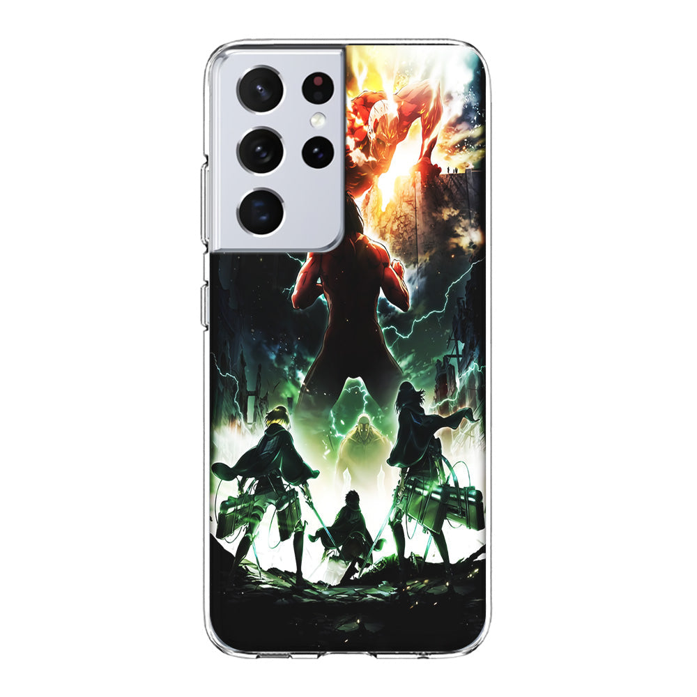 Attack On Titan Broken Wall  Samsung Galaxy S23 Ultra Case