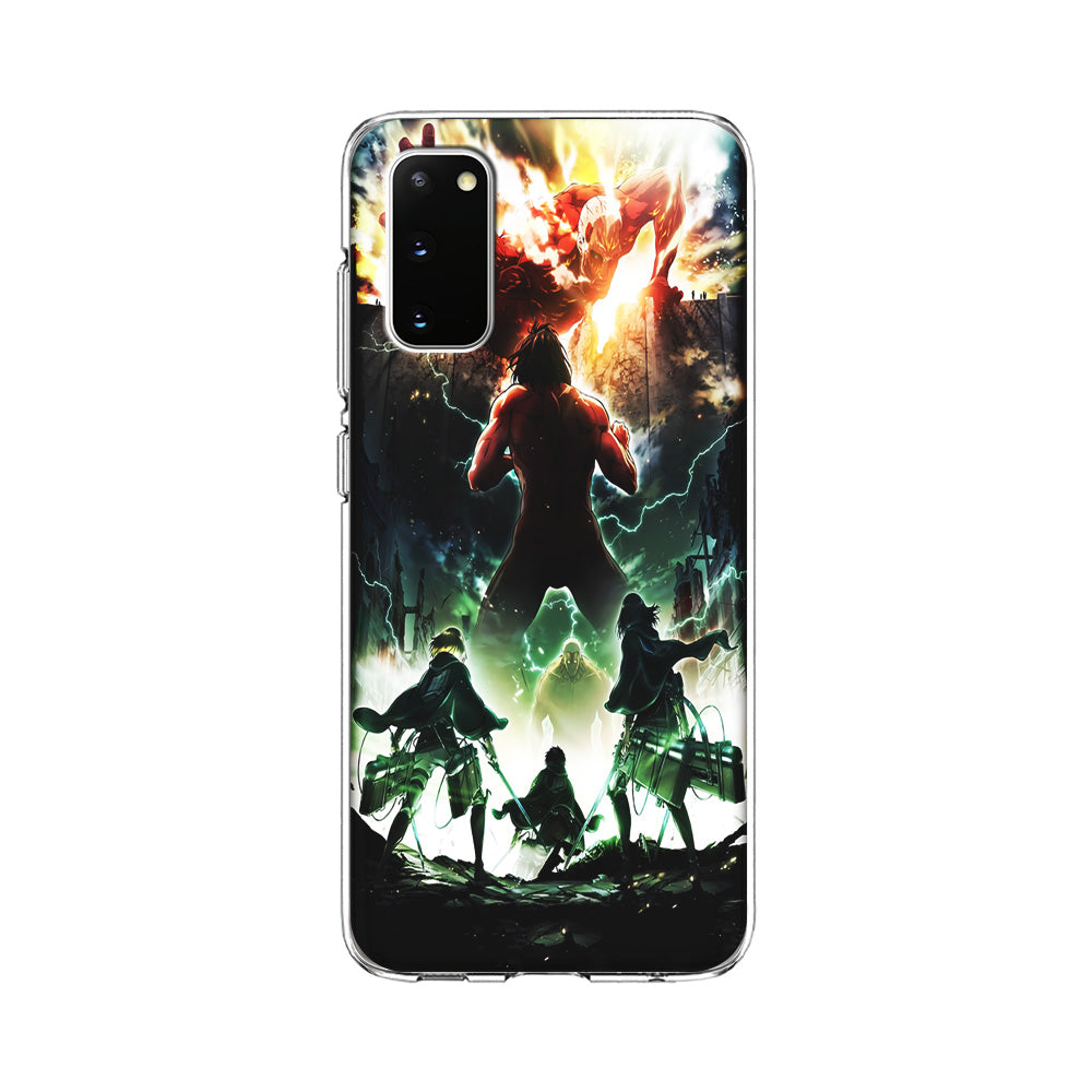 Attack On Titan Broken Wall Samsung Galaxy S20 Case