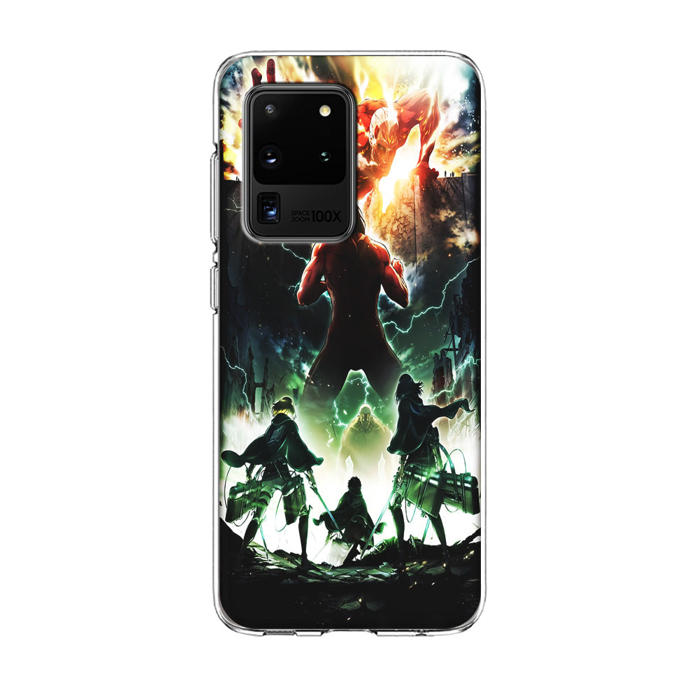 Attack On Titan Broken Wall Samsung Galaxy S20 Ultra Case