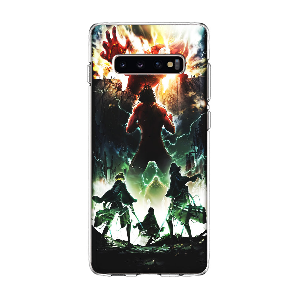 Attack On Titan Broken Wall Samsung Galaxy S10 Case