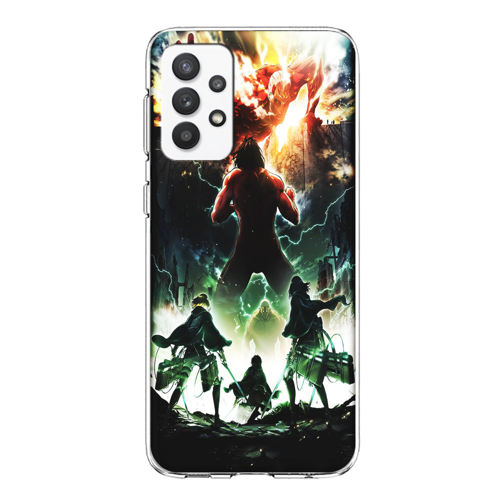 Attack On Titan Broken Wall Samsung Galaxy A32 Case