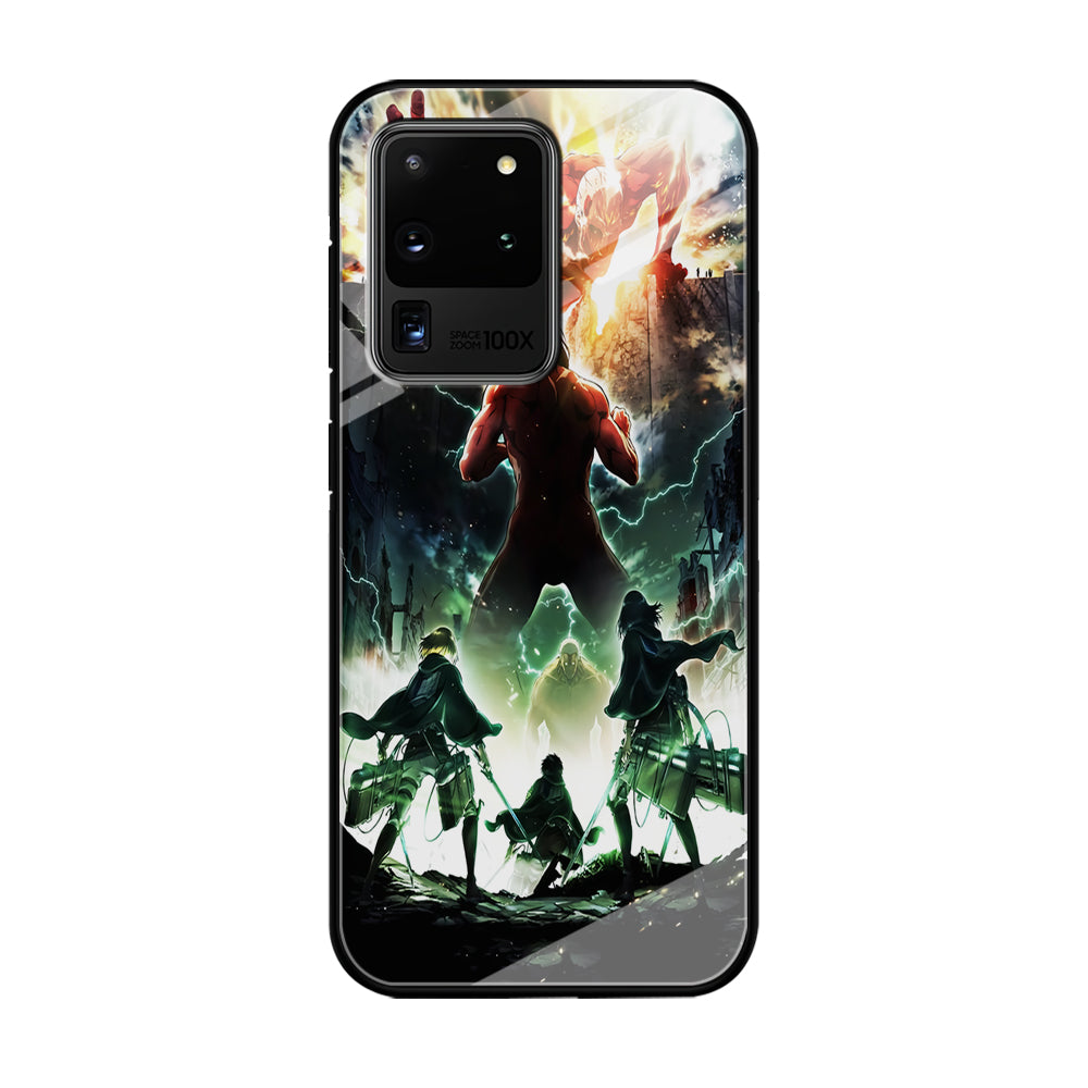 Attack On Titan Broken Wall Samsung Galaxy S20 Ultra Case