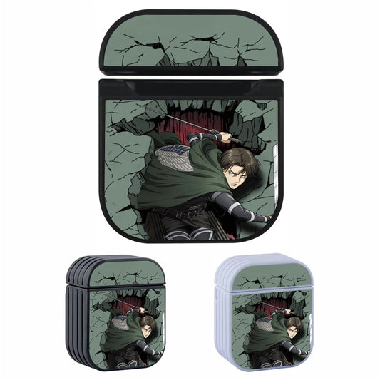 Attack on Titan Captain Levi Hard Plastic Case Cover For Apple Airpods