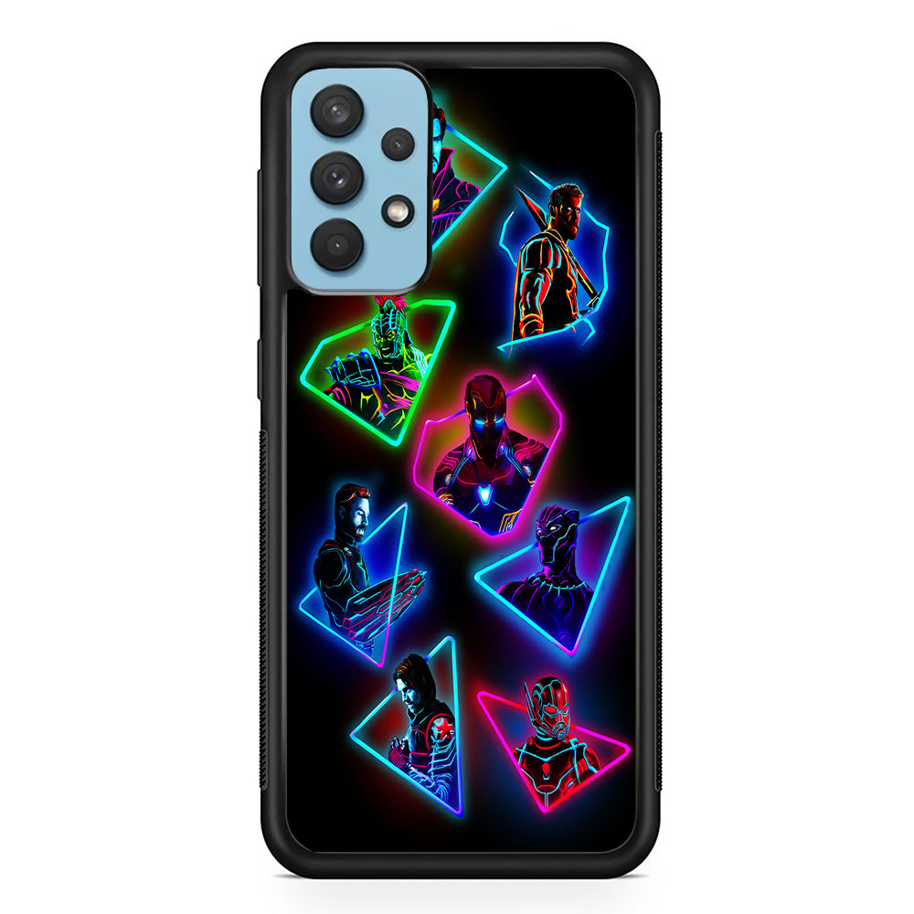 Avengers Glow Neon Samsung Galaxy A32 Case