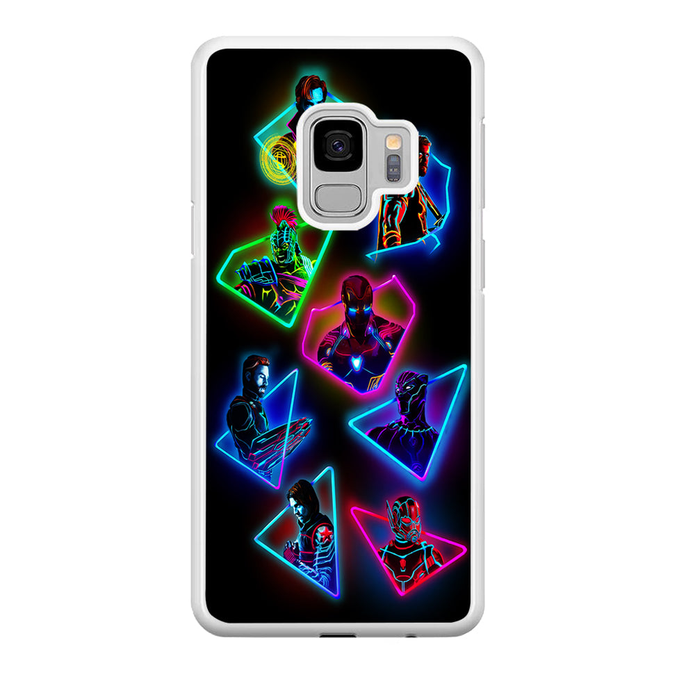 Avengers Glow Neon Samsung Galaxy S9 Case