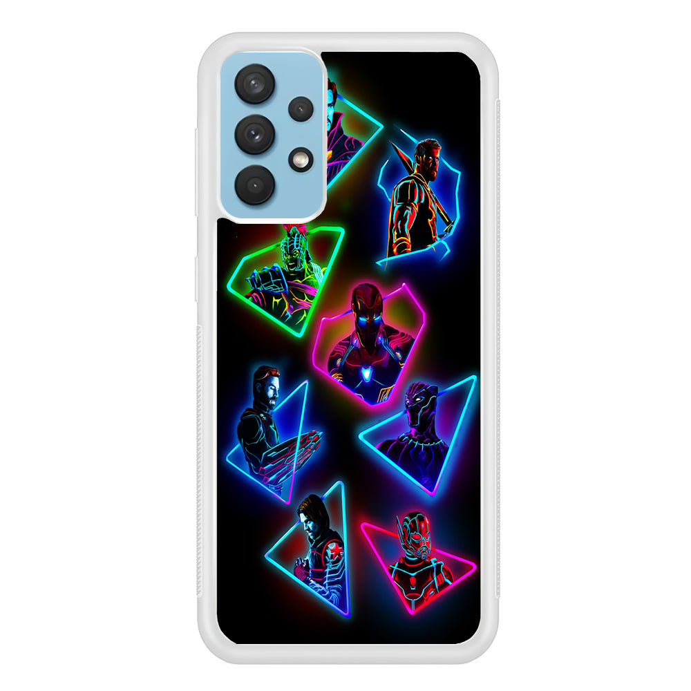 Avengers Glow Neon Samsung Galaxy A32 Case