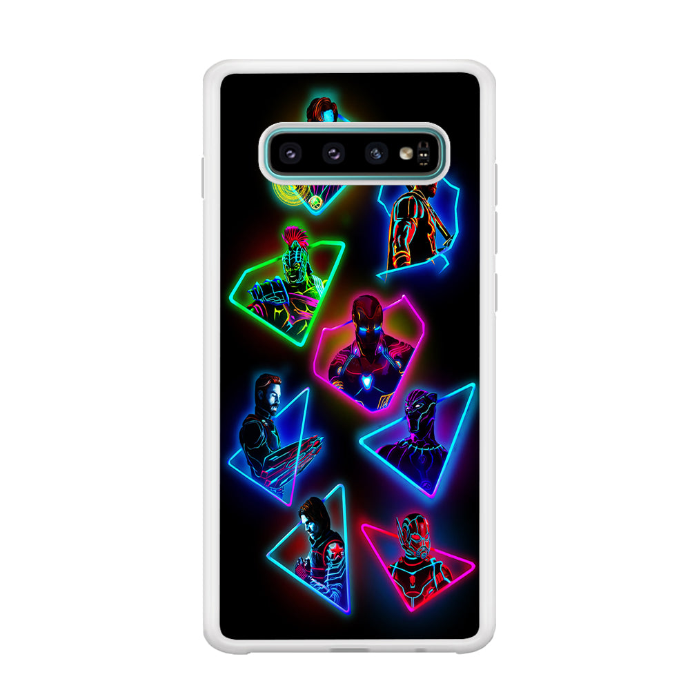 Avengers Glow Neon Samsung Galaxy S10 Case