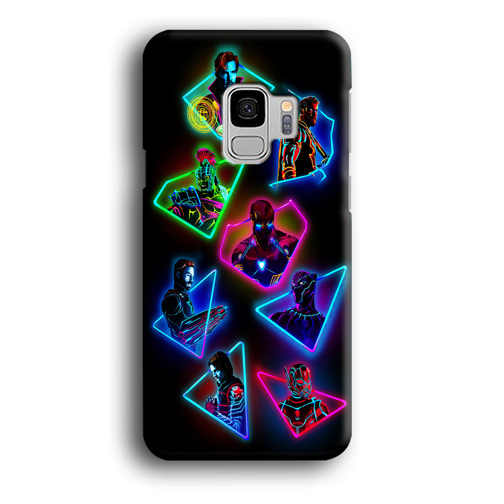 Avengers Glow Neon Samsung Galaxy S9 Case