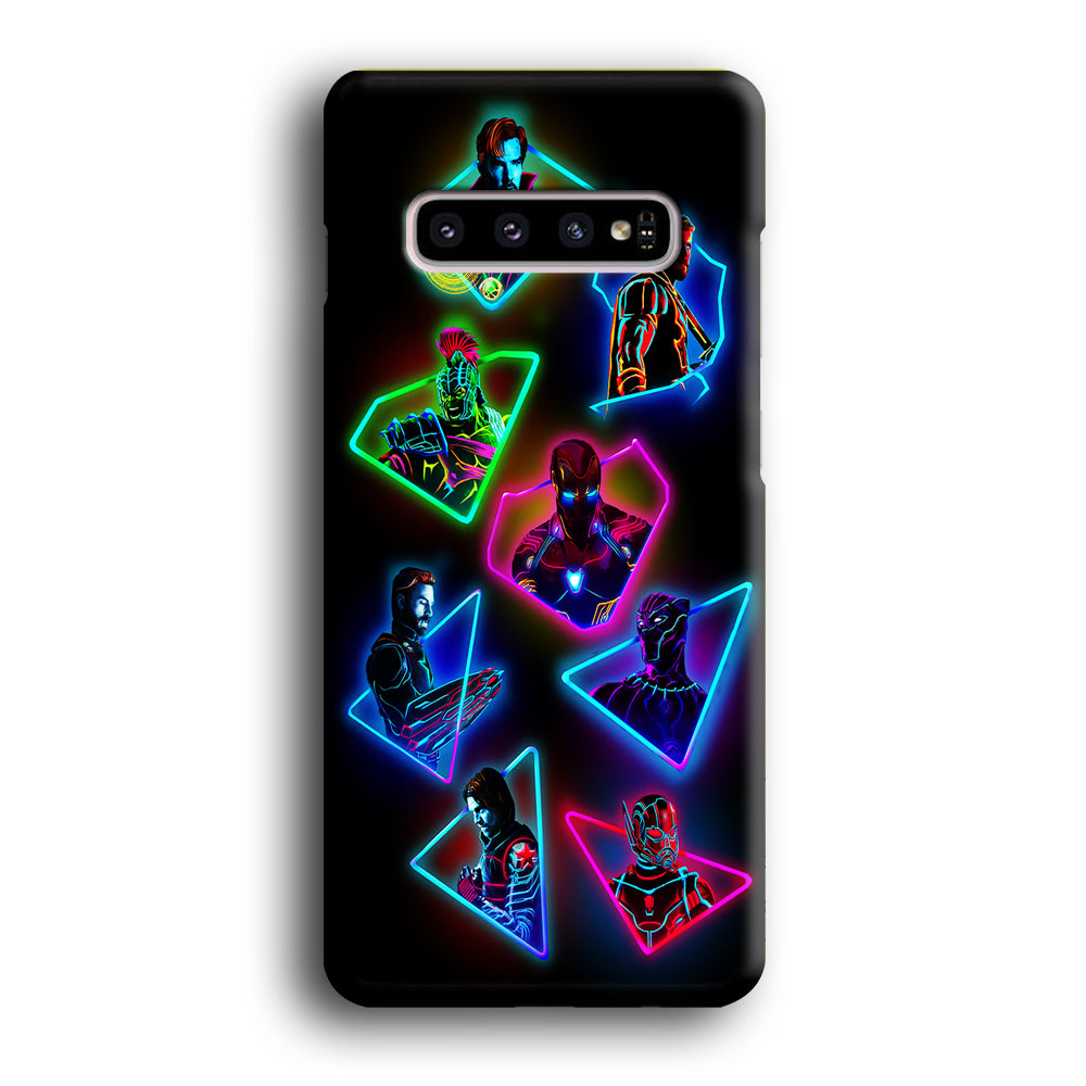 Avengers Glow Neon Samsung Galaxy S10 Case