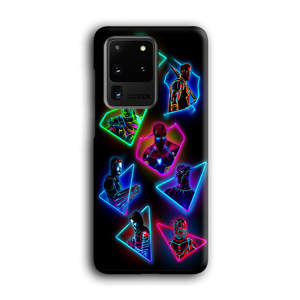 Avengers Glow Neon Samsung Galaxy S20 Ultra Case