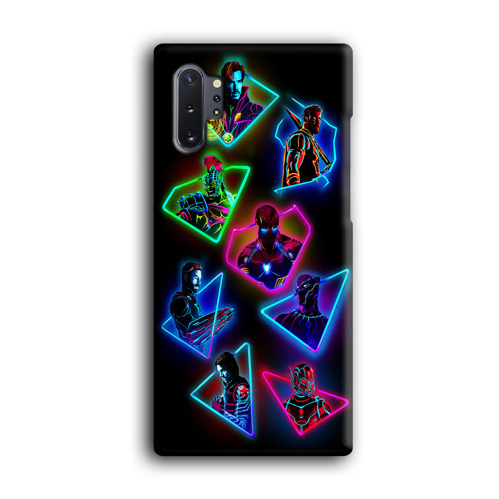 Avengers Glow Neon Samsung Galaxy Note 10 Plus Case