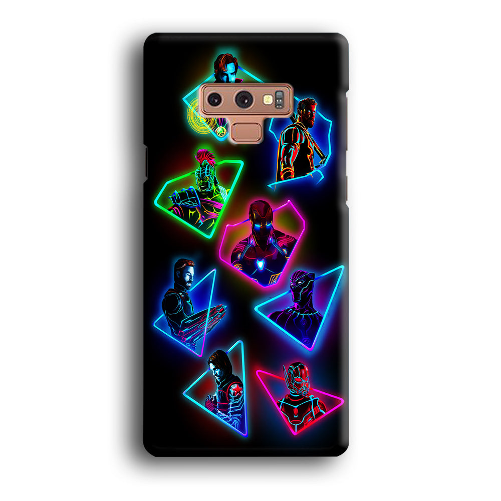 Avengers Glow Neon Samsung Galaxy Note 9 Case