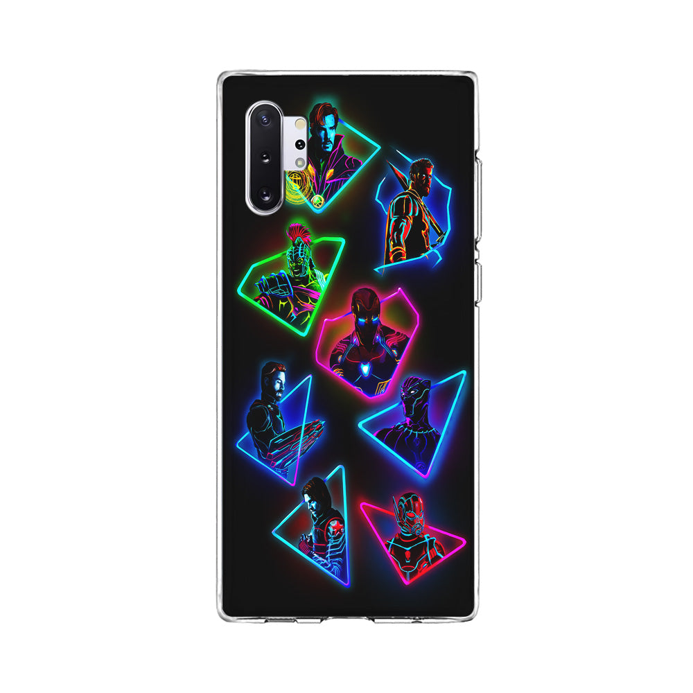 Avengers Glow Neon Samsung Galaxy Note 10 Plus Case