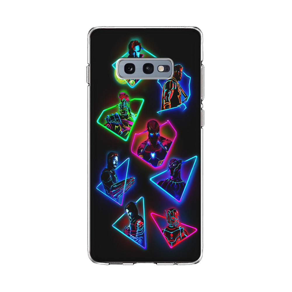 Avengers Glow Neon Samsung Galaxy S10E Case