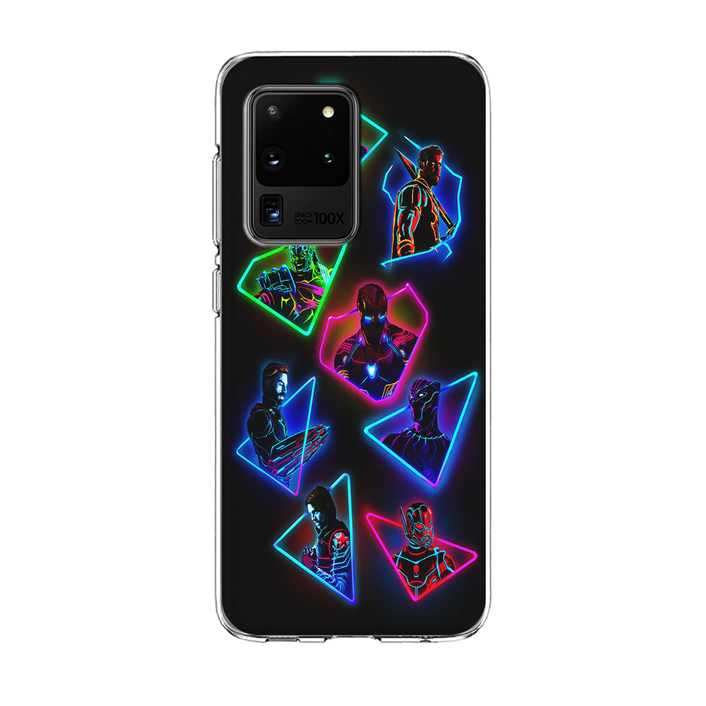 Avengers Glow Neon Samsung Galaxy S20 Ultra Case