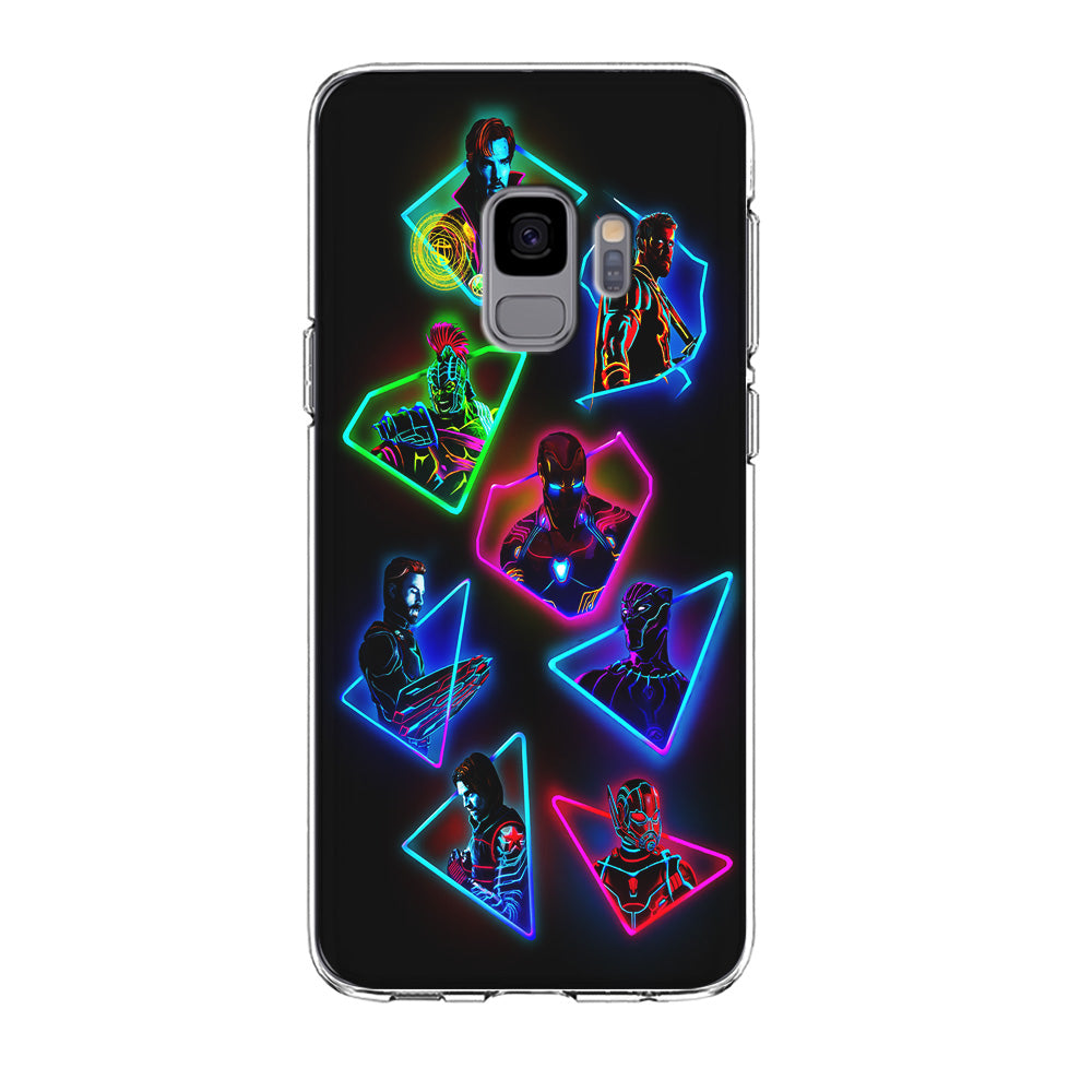 Avengers Glow Neon Samsung Galaxy S9 Case