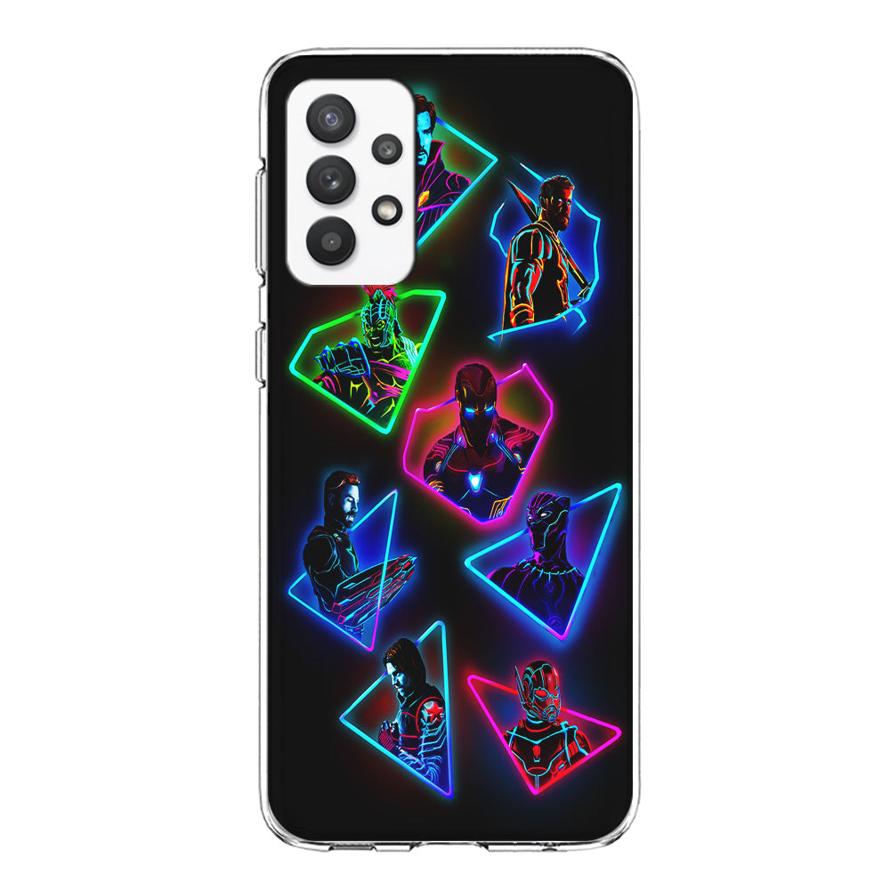 Avengers Glow Neon Samsung Galaxy A32 Case