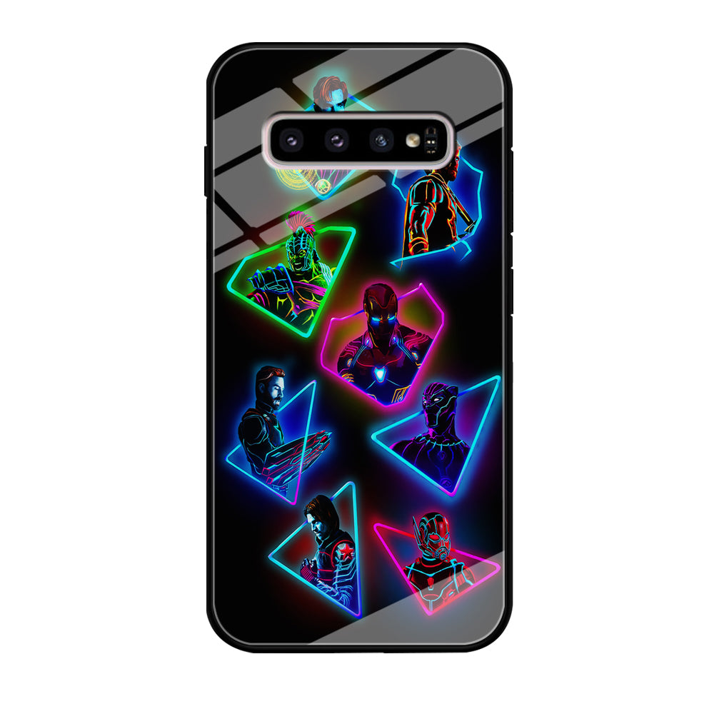 Avengers Glow Neon Samsung Galaxy S10 Case