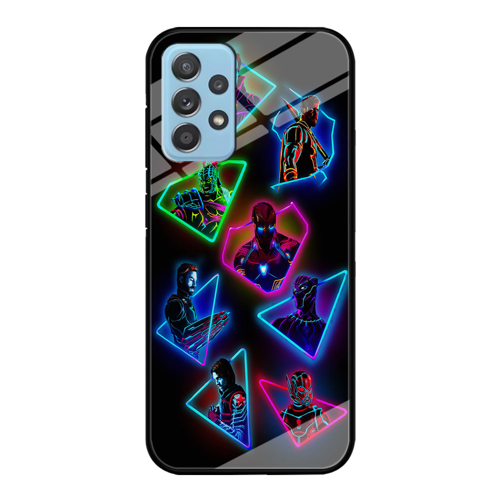 Avengers Glow Neon Samsung Galaxy A52 Case