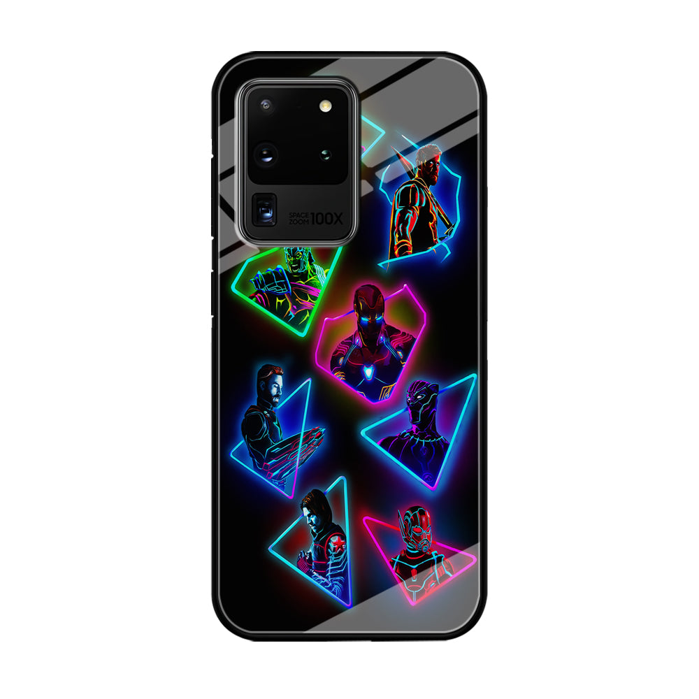 Avengers Glow Neon Samsung Galaxy S20 Ultra Case