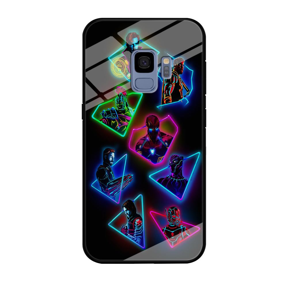 Avengers Glow Neon Samsung Galaxy S9 Case