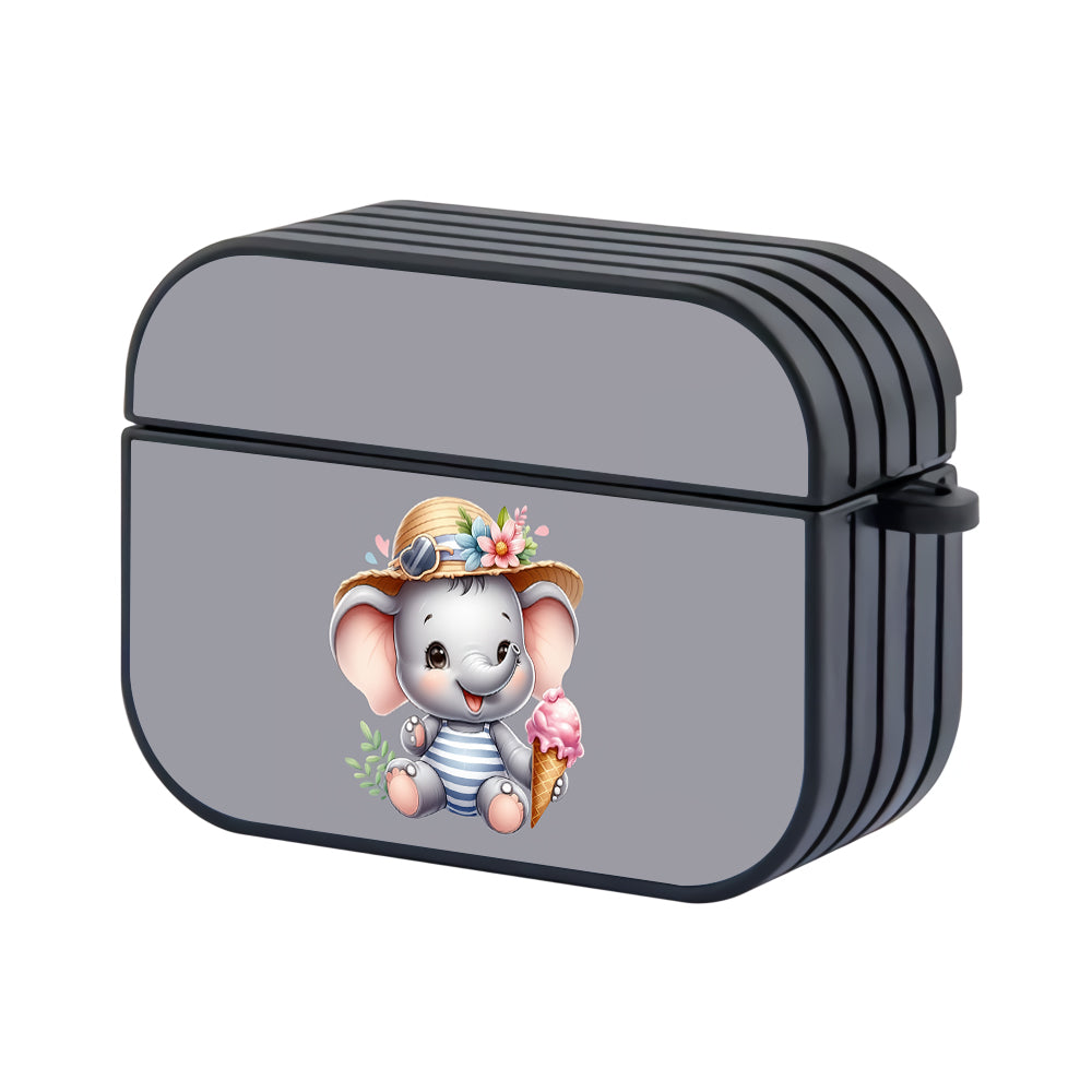 Baby Elephant Eating Ice Cream Apple AirPods Pro 3 Case - Altracase