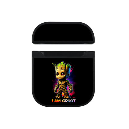 Baby Groot Art Apple AirPods Case-AirPod Case-Black-Altracase
