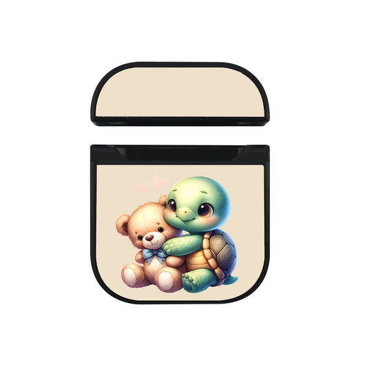 Baby Turtle Hugging a Doll Apple AirPods Case - Altracase