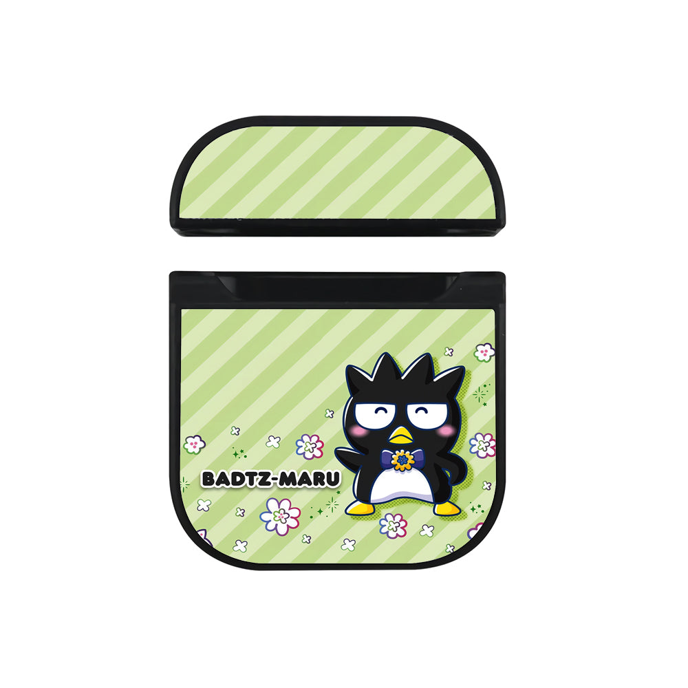 Bad Badtz-Maru Flower Apple AirPods Case-AirPod Case-Black-Altracase