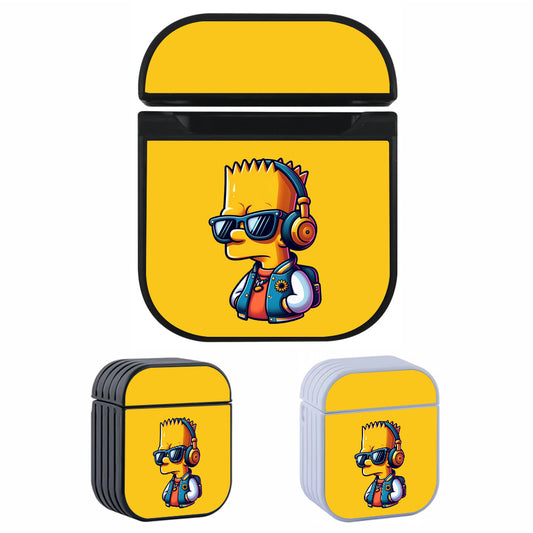 Bart Simpson Listening to Music Apple AirPods Case-AirPod Case-Altracase