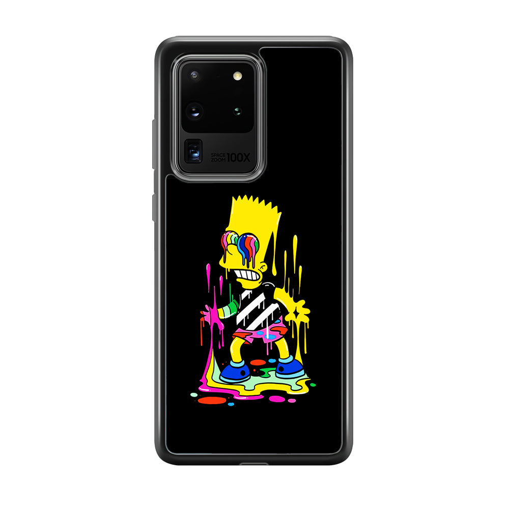 Bart Simpson Painting Samsung Galaxy S20 Ultra Case