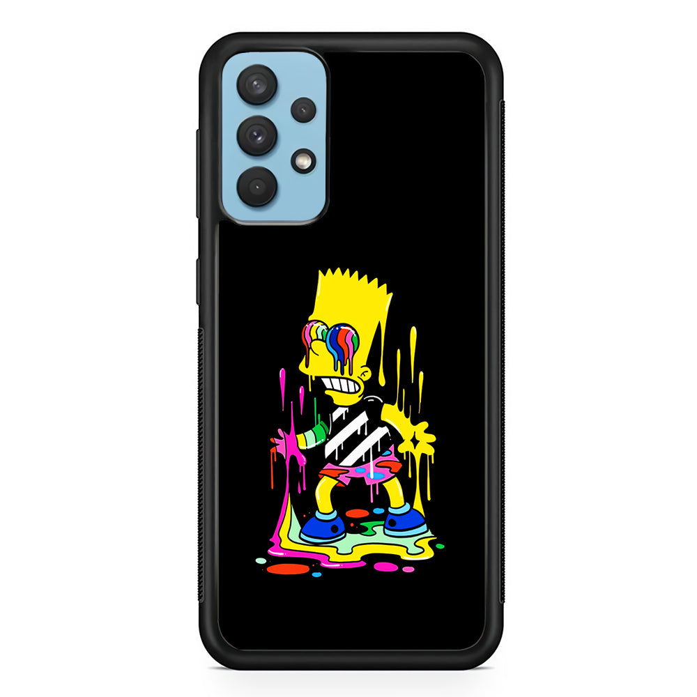 Bart Simpson Painting Samsung Galaxy A32 Case