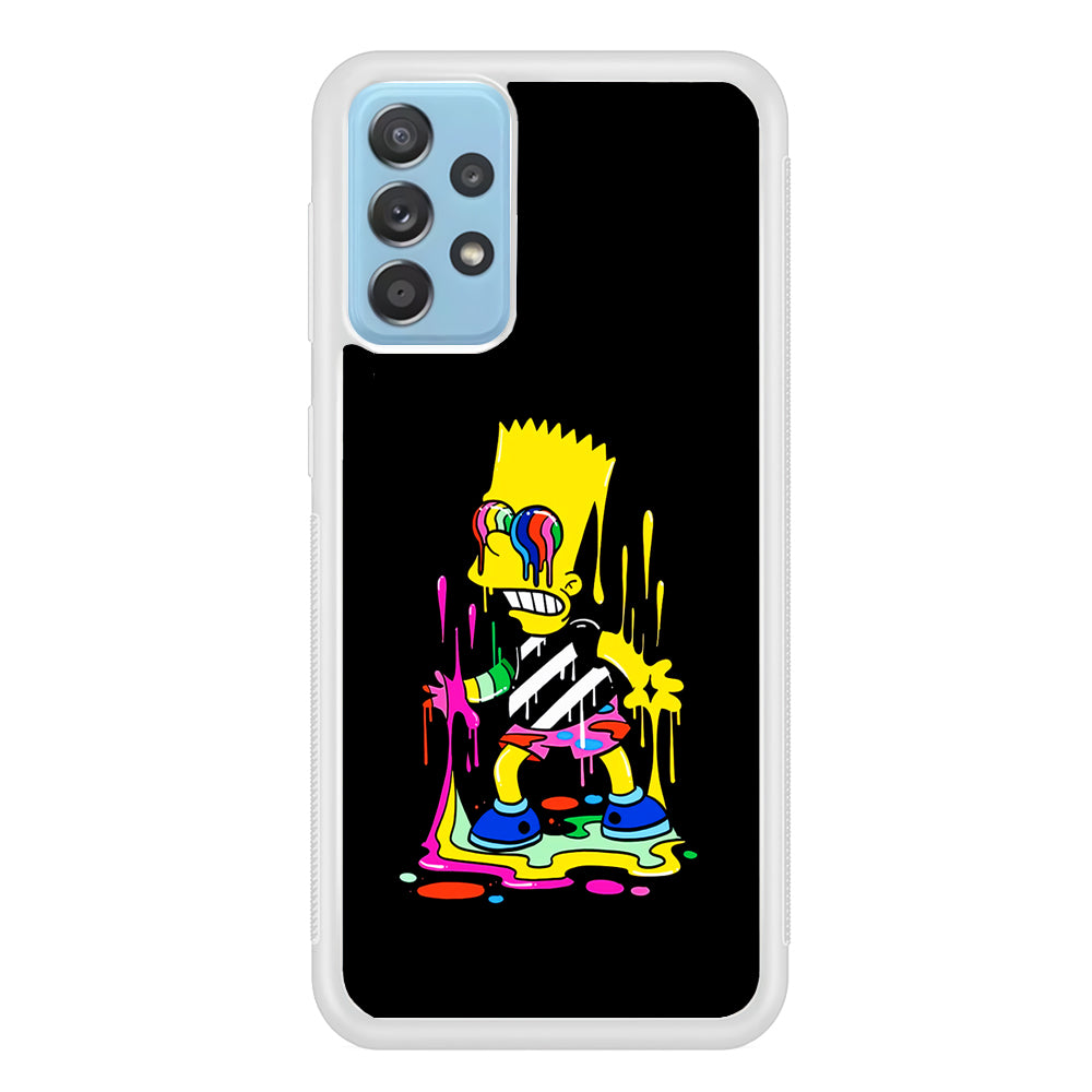 Bart Simpson Painting Samsung Galaxy A52 Case