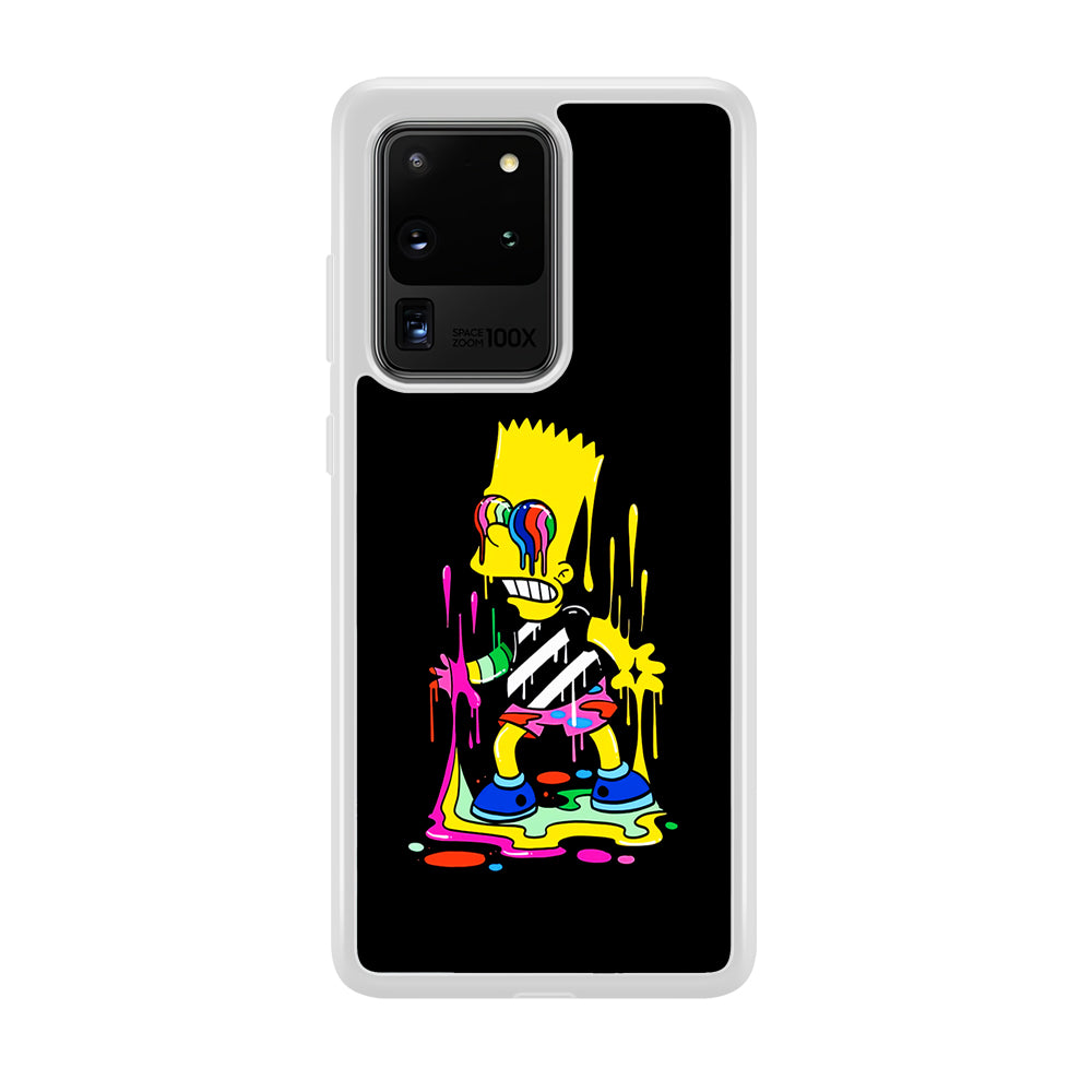 Bart Simpson Painting Samsung Galaxy S20 Ultra Case