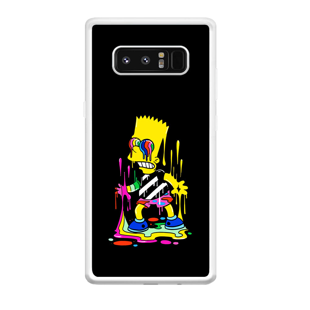 Bart Simpson Painting Samsung Galaxy Note 8 Case