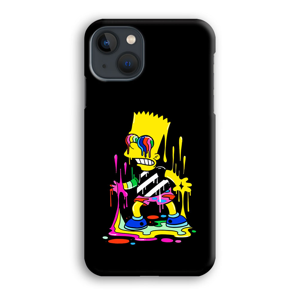 Bart Simpson Painting iPhone 14 Plus Case