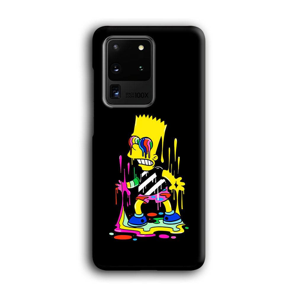 Bart Simpson Painting Samsung Galaxy S20 Ultra Case