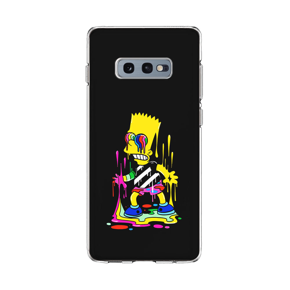 Bart Simpson Painting Samsung Galaxy S10E Case