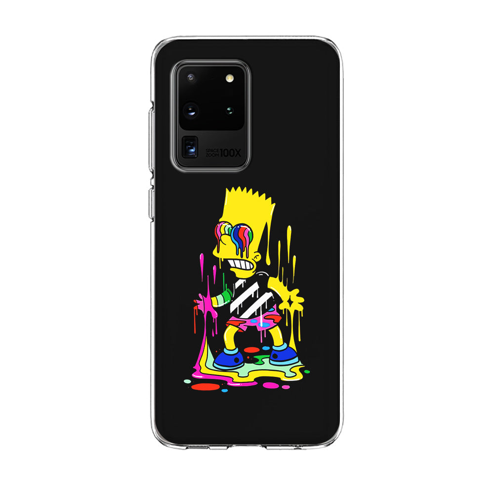 Bart Simpson Painting Samsung Galaxy S20 Ultra Case