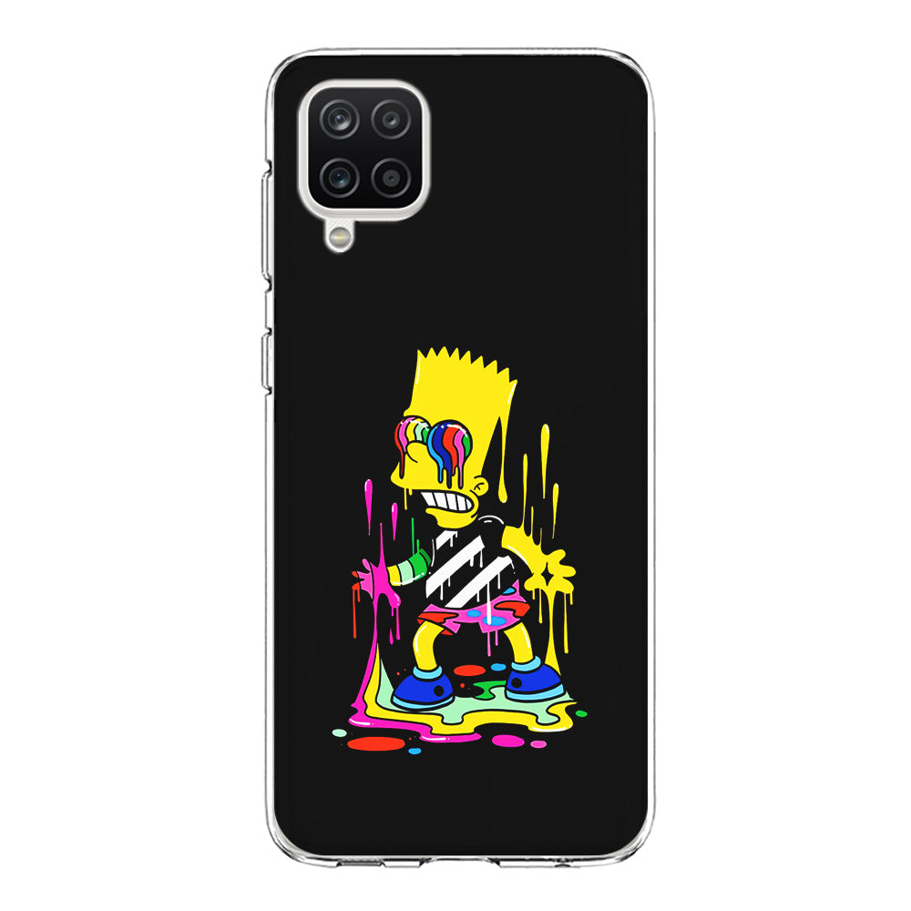 Bart Simpson Painting Samsung Galaxy A12 Case