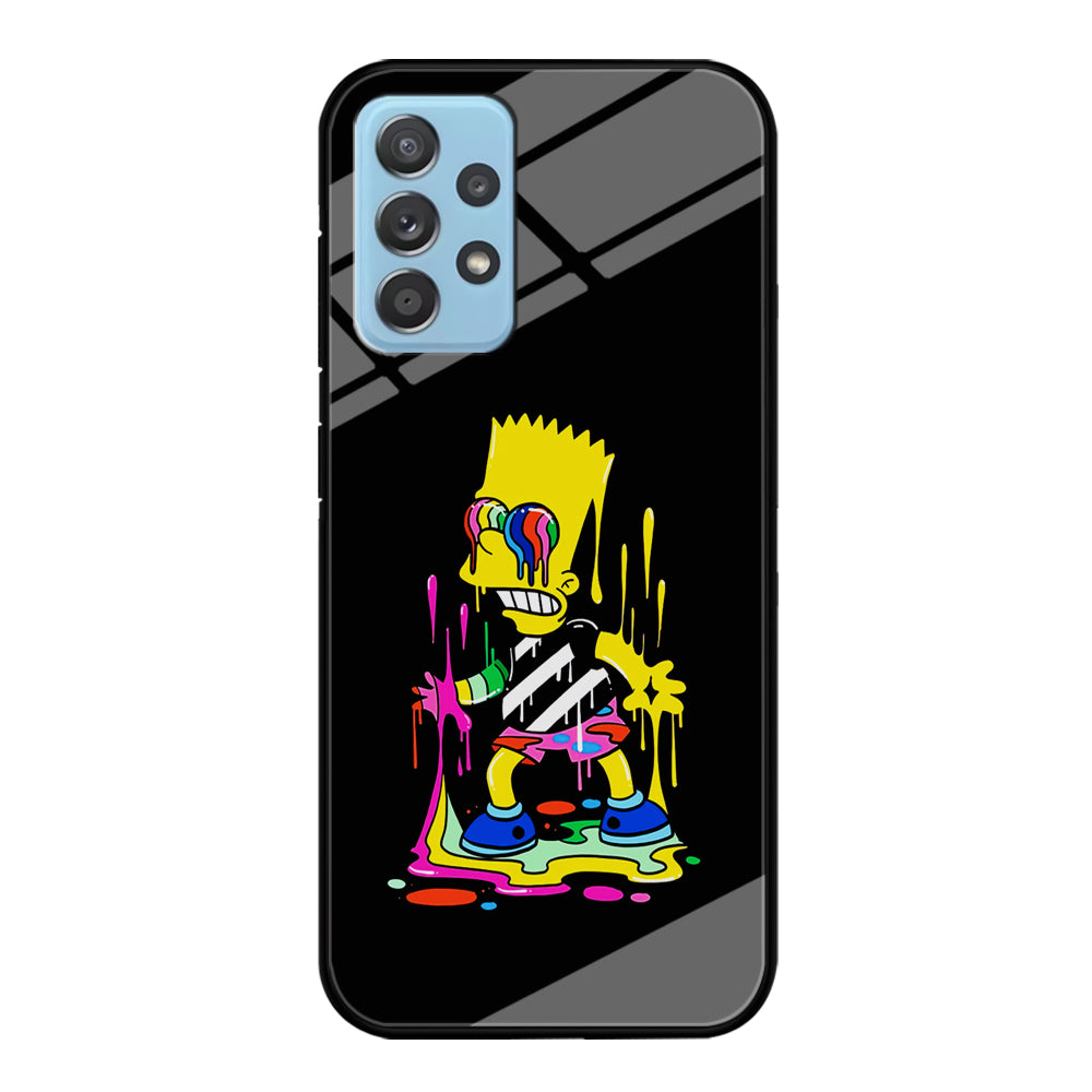 Bart Simpson Painting Samsung Galaxy A72 Case