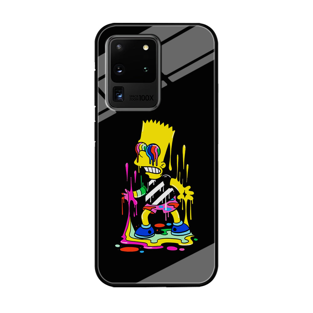 Bart Simpson Painting Samsung Galaxy S20 Ultra Case