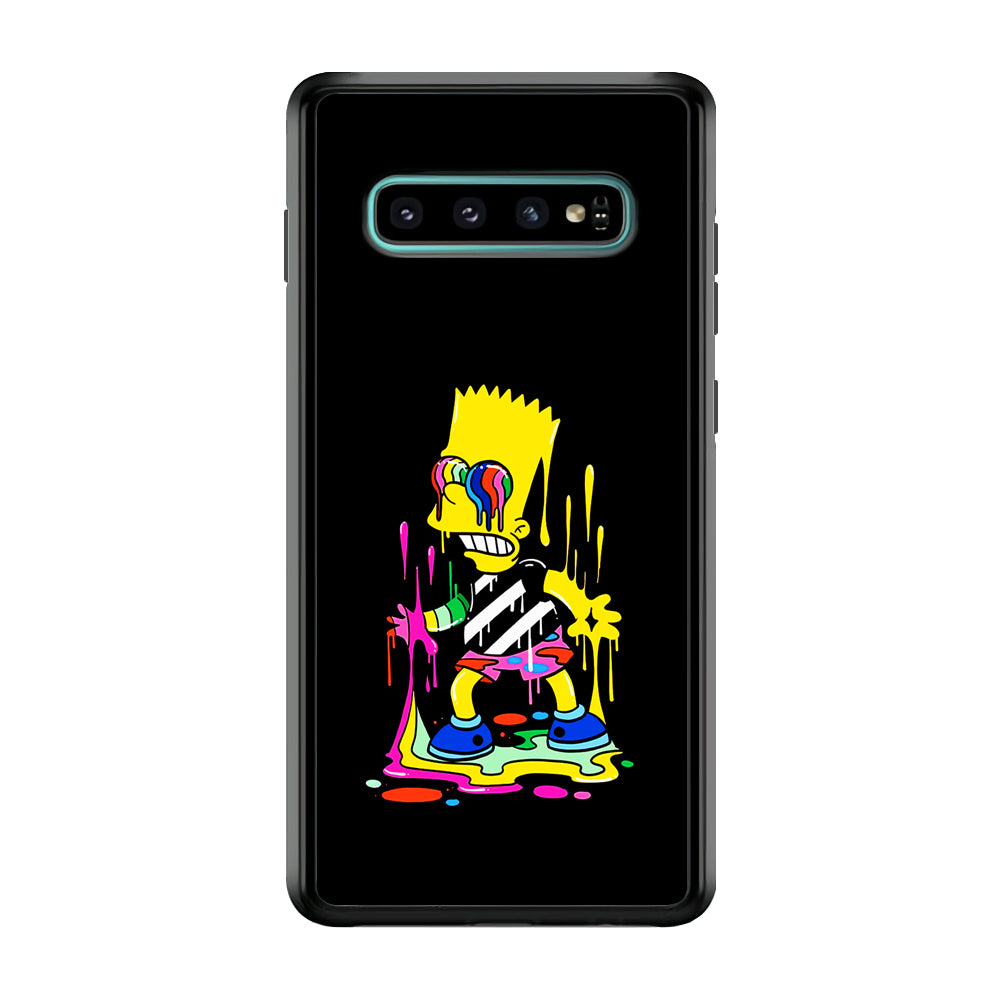 Bart Simpson Painting Samsung Galaxy S10 Plus Case