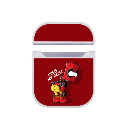 Bartpool Simpson Kiss My Ass Apple AirPods Case-AirPod Case-White-Altracase
